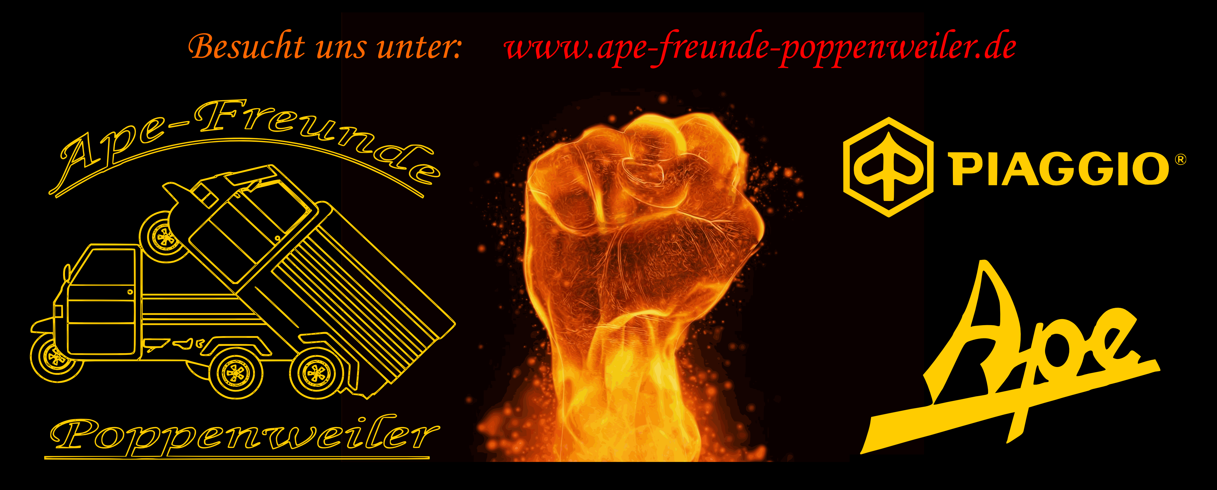 Ape Freunde Banner 3x1.25